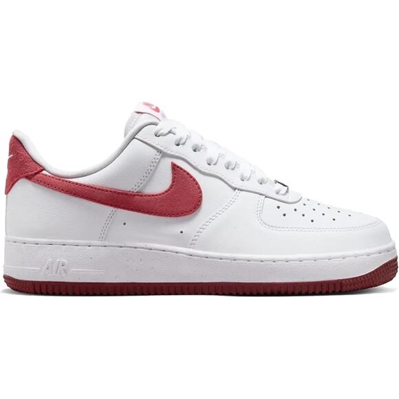 NEW Nike Air Force 1 Low Women’s White Team Red Shoes Size 8 FQ7626‑100 - Picture 1 of 5